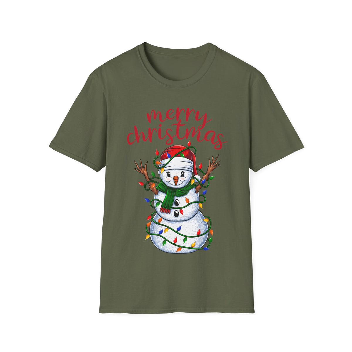 Merry Christmas Snowman Tee