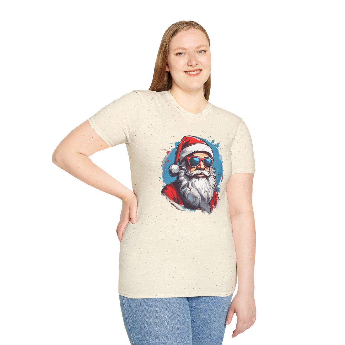 Cool Santa Sunglasses Graphic Unisex Tee