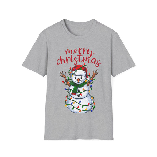 Merry Christmas Snowman Tee