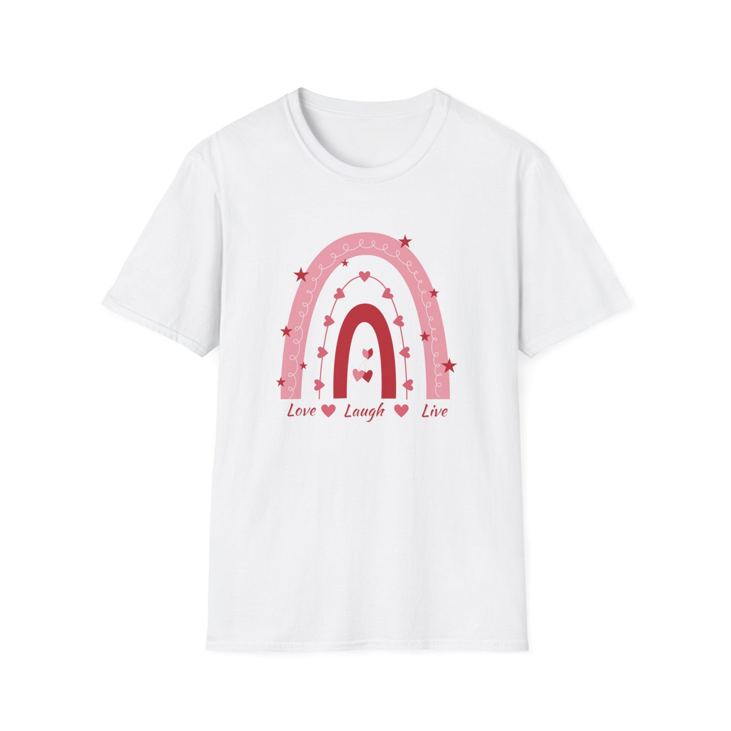 Love Laugh Live Rainbow Graphic Tee