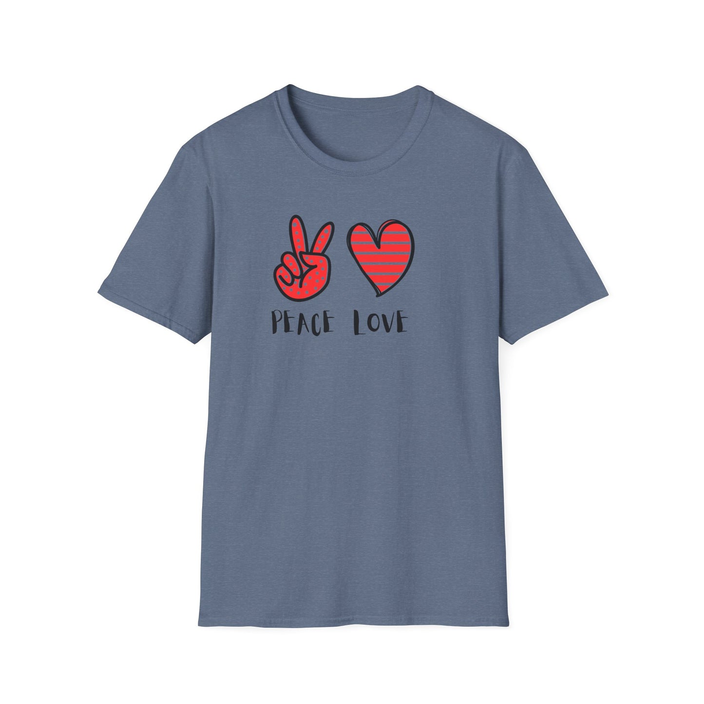 Peace and Love Graphic Unisex T-Shirt