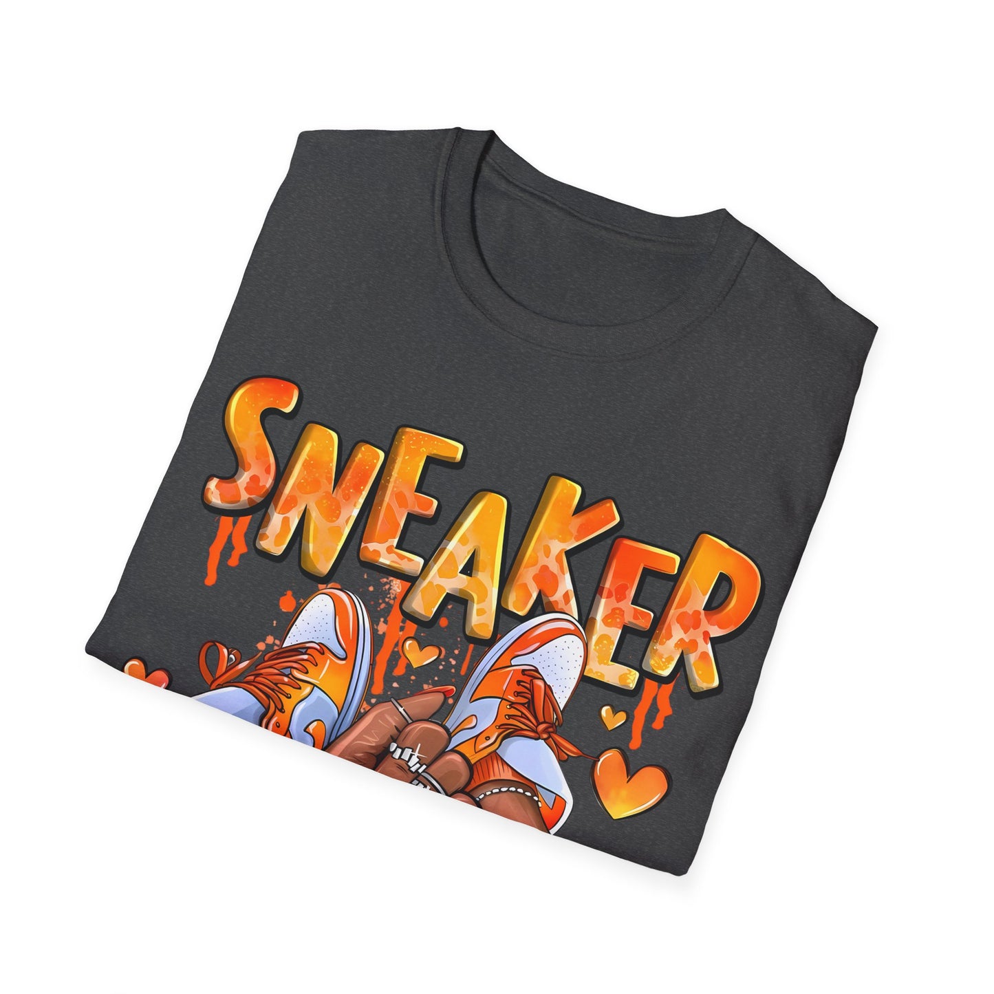 Sneaker Girl T-Shirt – Cute Orange Graphic Tee for Sneaker Lovers
