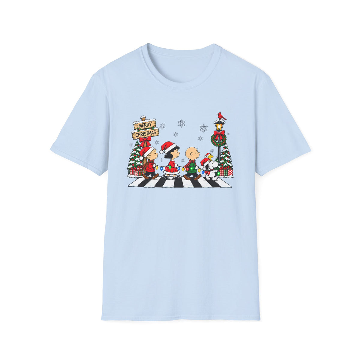 Christmas Beatles Abbey Road Graphic T-Shirt