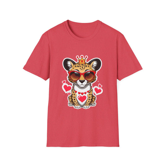 Stylin' Cheetah Sunglasses & Heart Vibes Tee