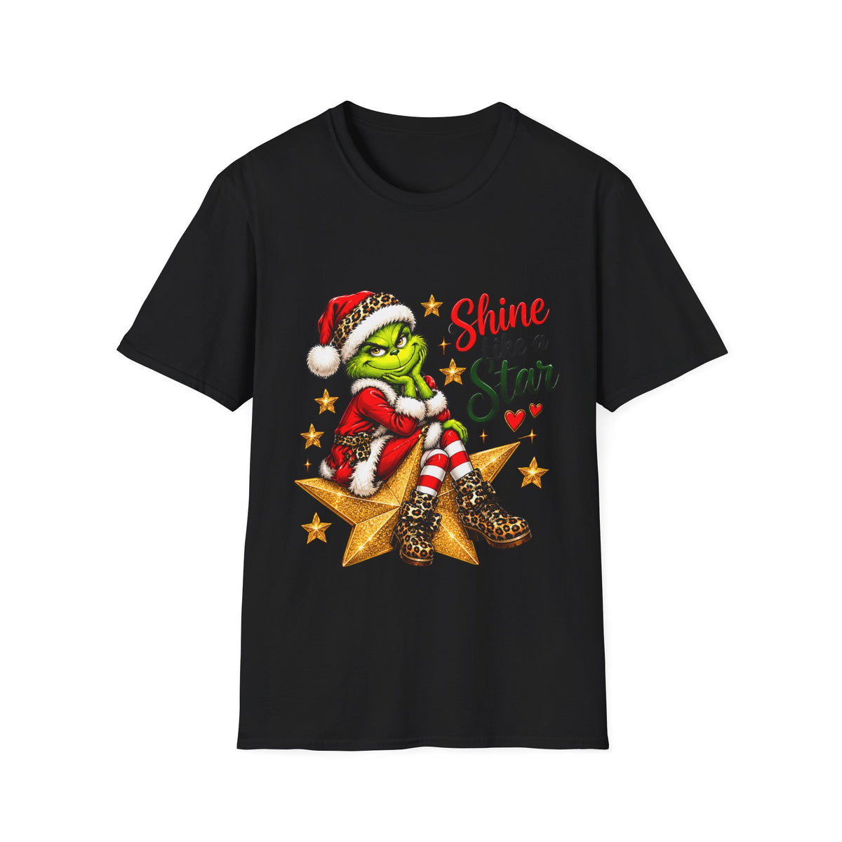 Shine Like a Star Grinch Christmas T-Shirt