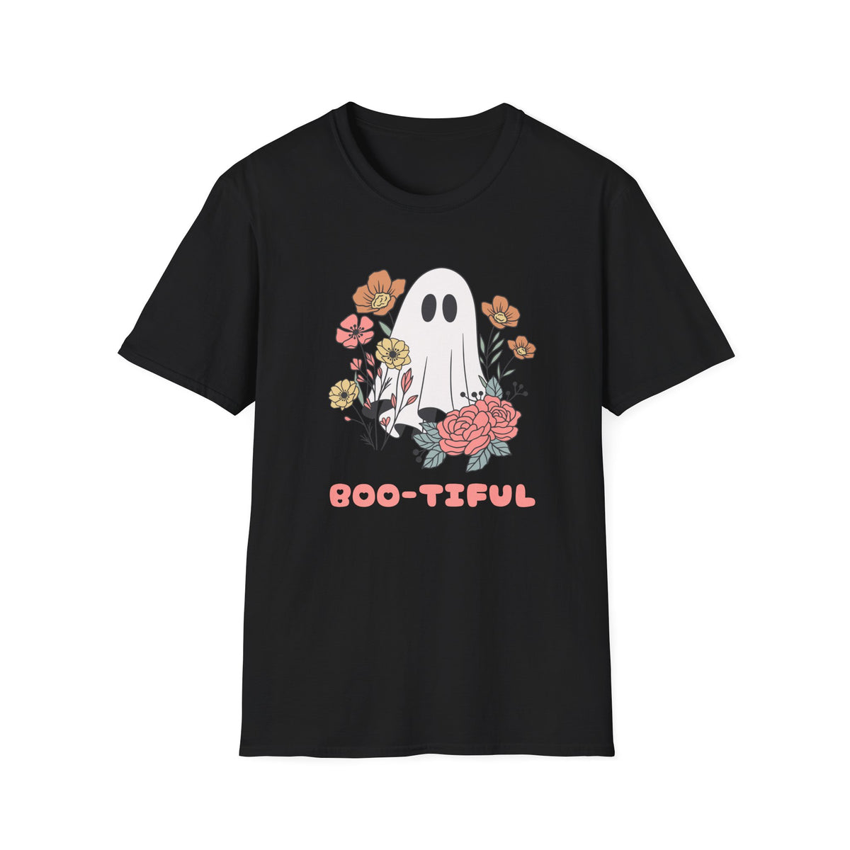 Boo-teful Ghost Floral T-Shirt