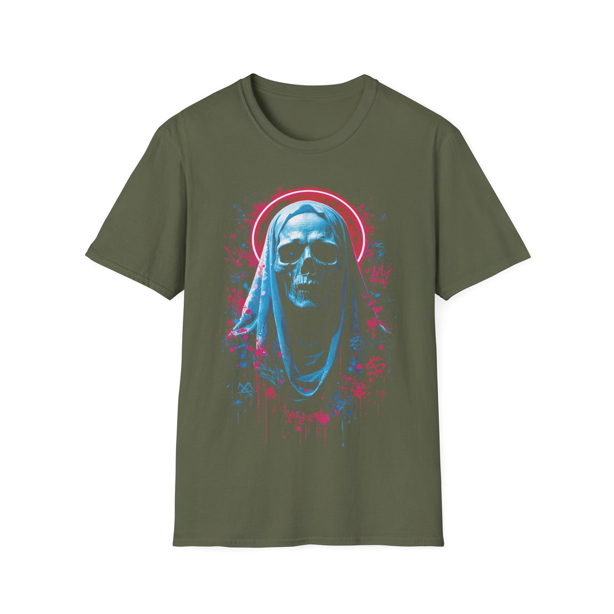 Neon Gothic Skull Tee