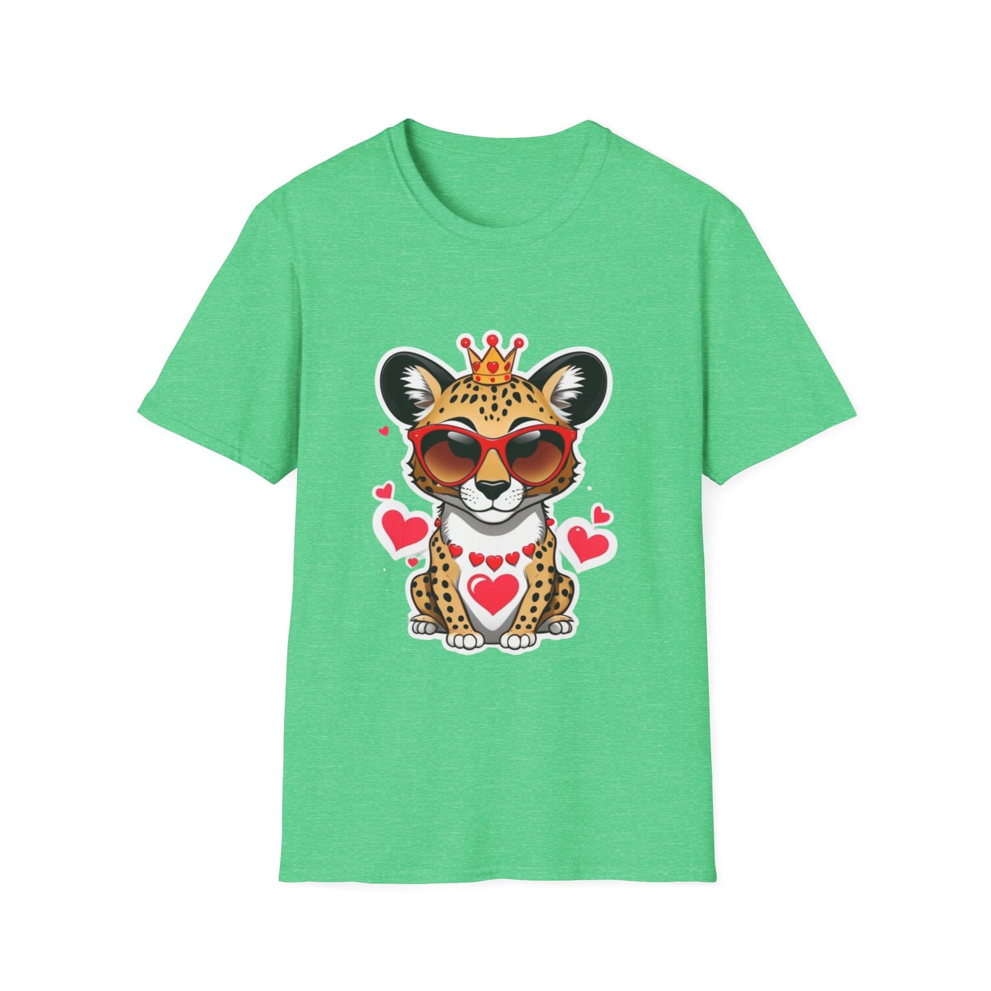 Stylin' Cheetah Sunglasses & Heart Vibes Tee