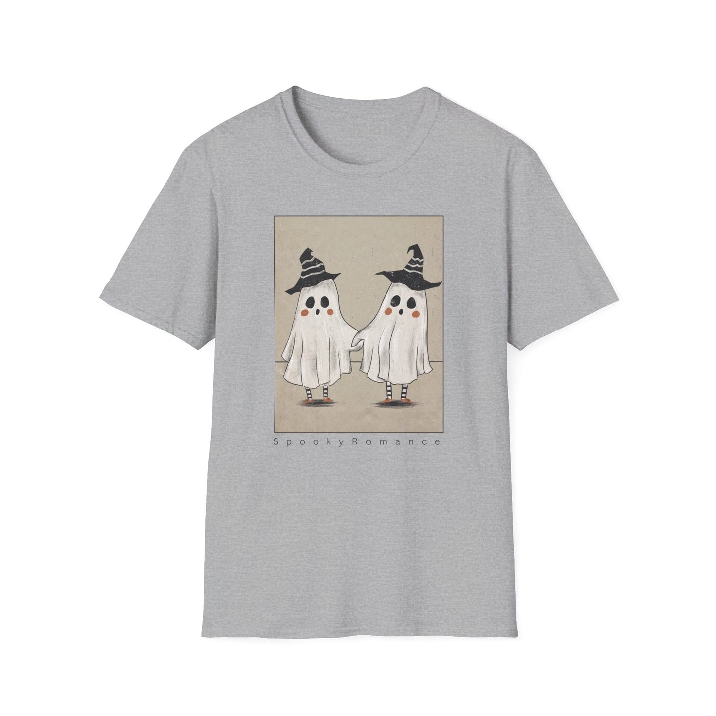 Spooky Romance Ghosts Together Unisex T-Shirt,