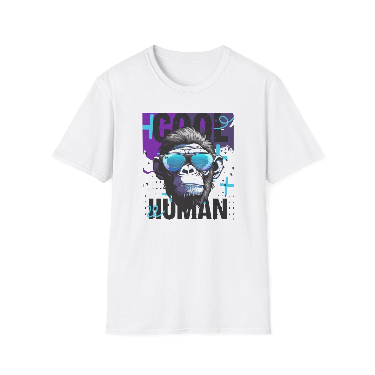 Cool Human Sassy Chimp in Shades Graphic Unisex T-Shirt