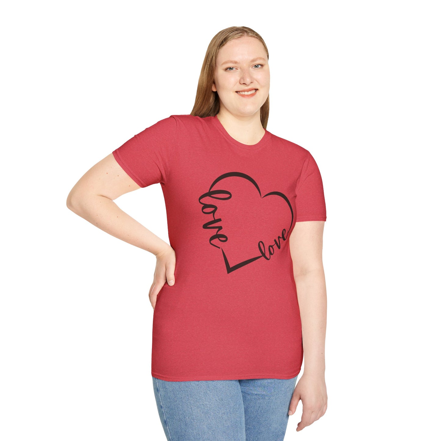 Love in Every Beat Heart Graphic Shirt