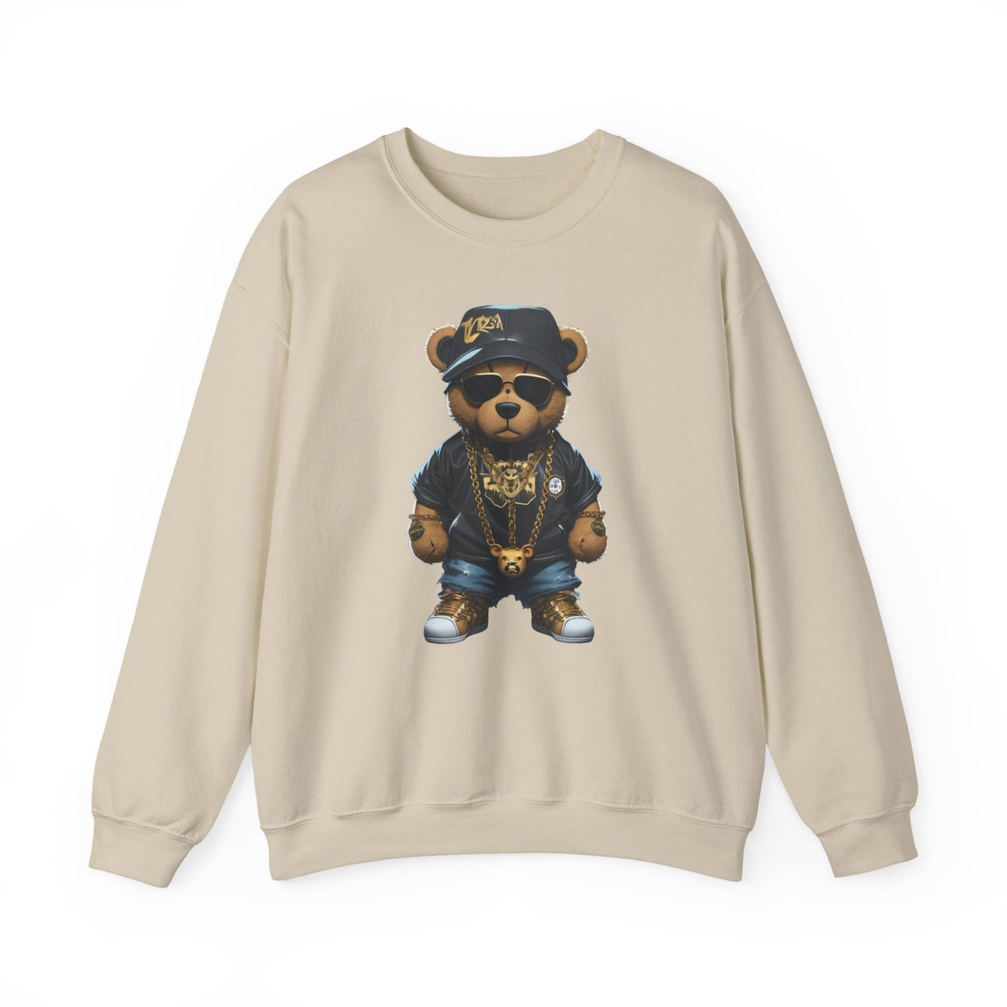 Blinged-Out Bear Graphic Sweatshirt