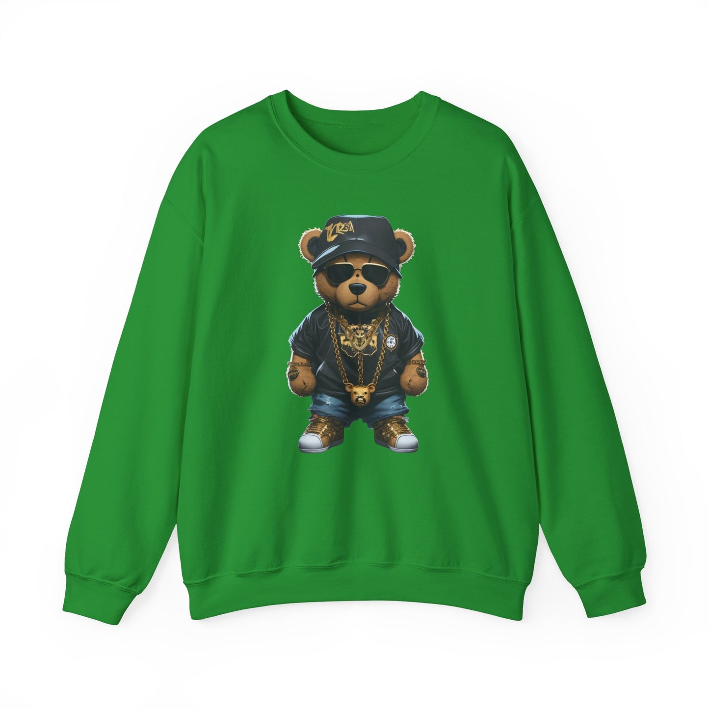 Blinged-Out Bear Graphic Sweatshirt