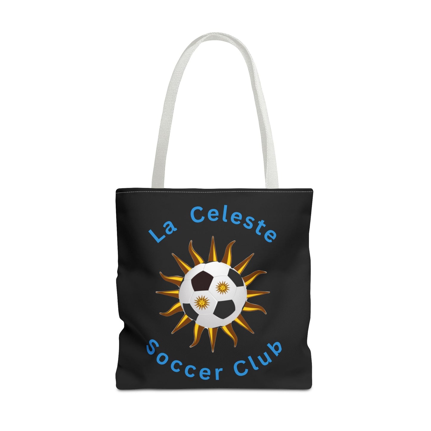 La Celeste S.C. Black Tote Bag | Más que un club una Familia!