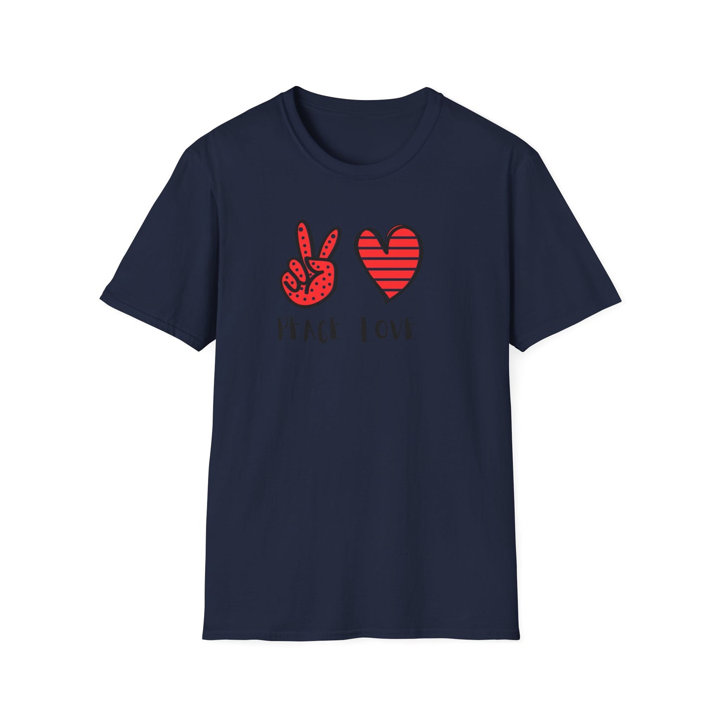 Peace and Love Graphic Unisex T-Shirt