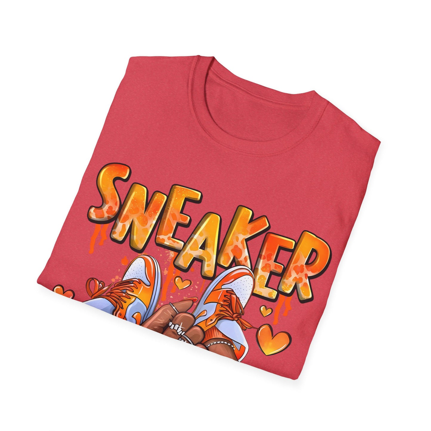Sneaker Girl T-Shirt – Cute Orange Graphic Tee for Sneaker Lovers