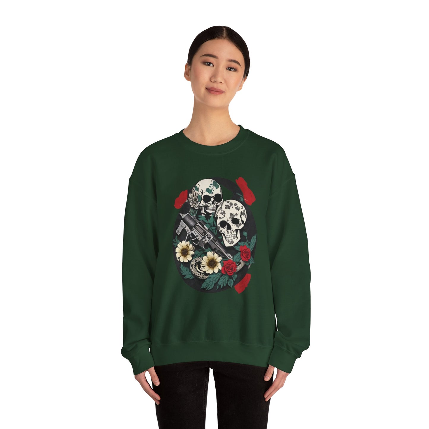 Skull Gun Roses Unisex Sweatshirt