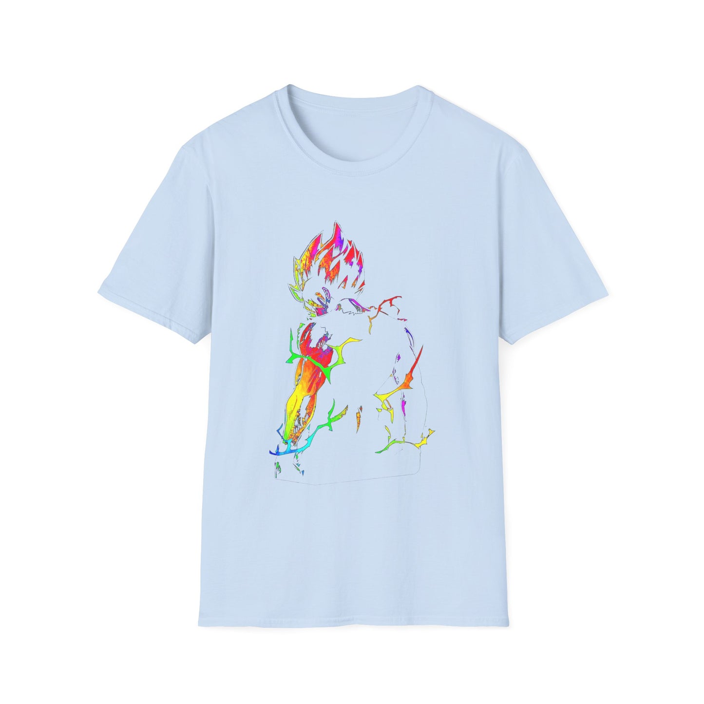 Colorful Anime Spirit Mode Unisex Softstyle T-Shirt - Perfect for Casual Wear & Gifts