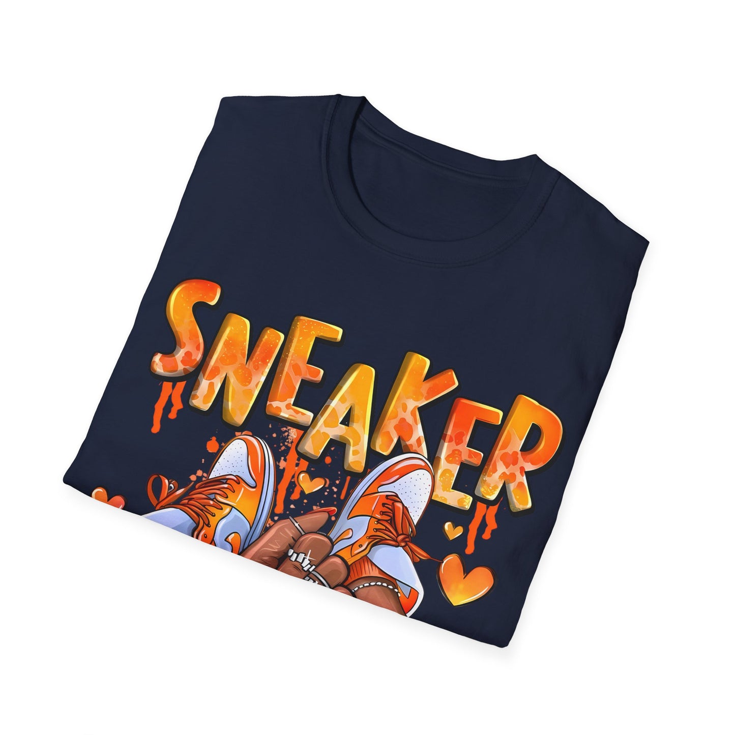 Sneaker Girl T-Shirt – Cute Orange Graphic Tee for Sneaker Lovers