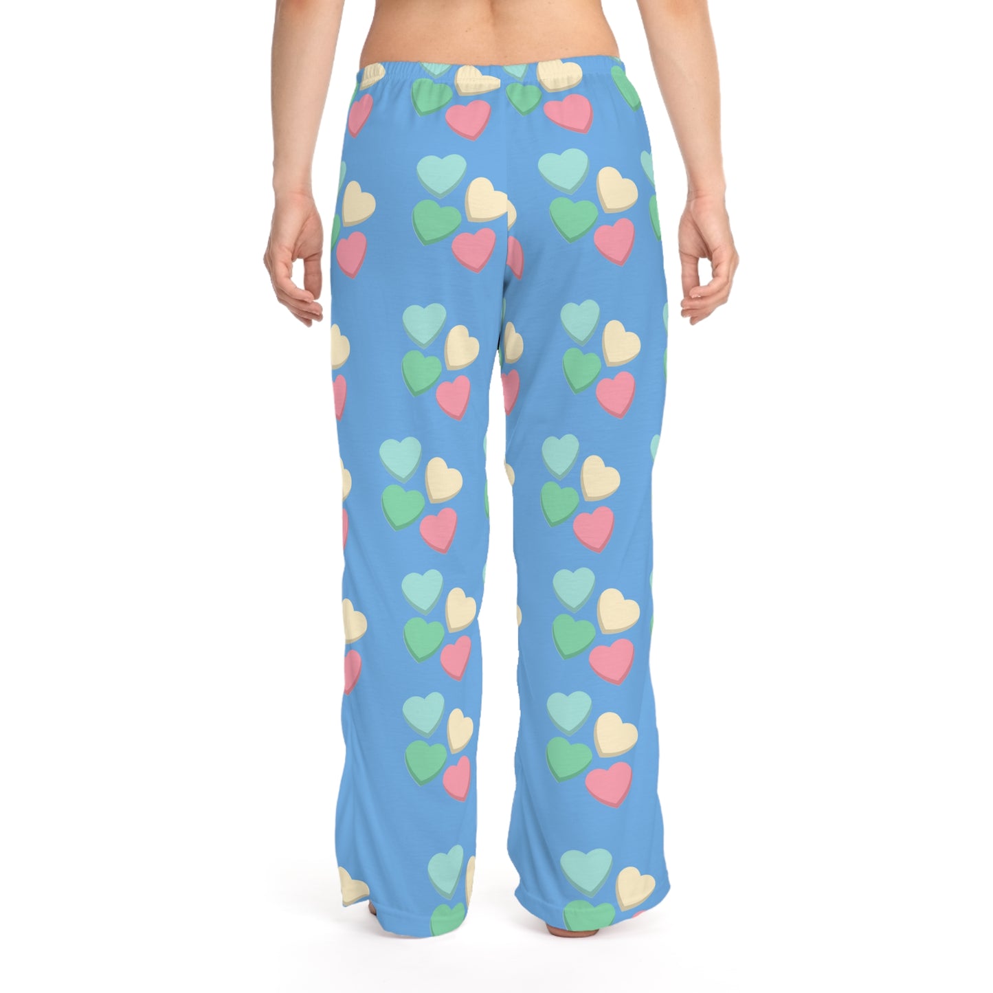 Candy Hearts Print Pajama Pants