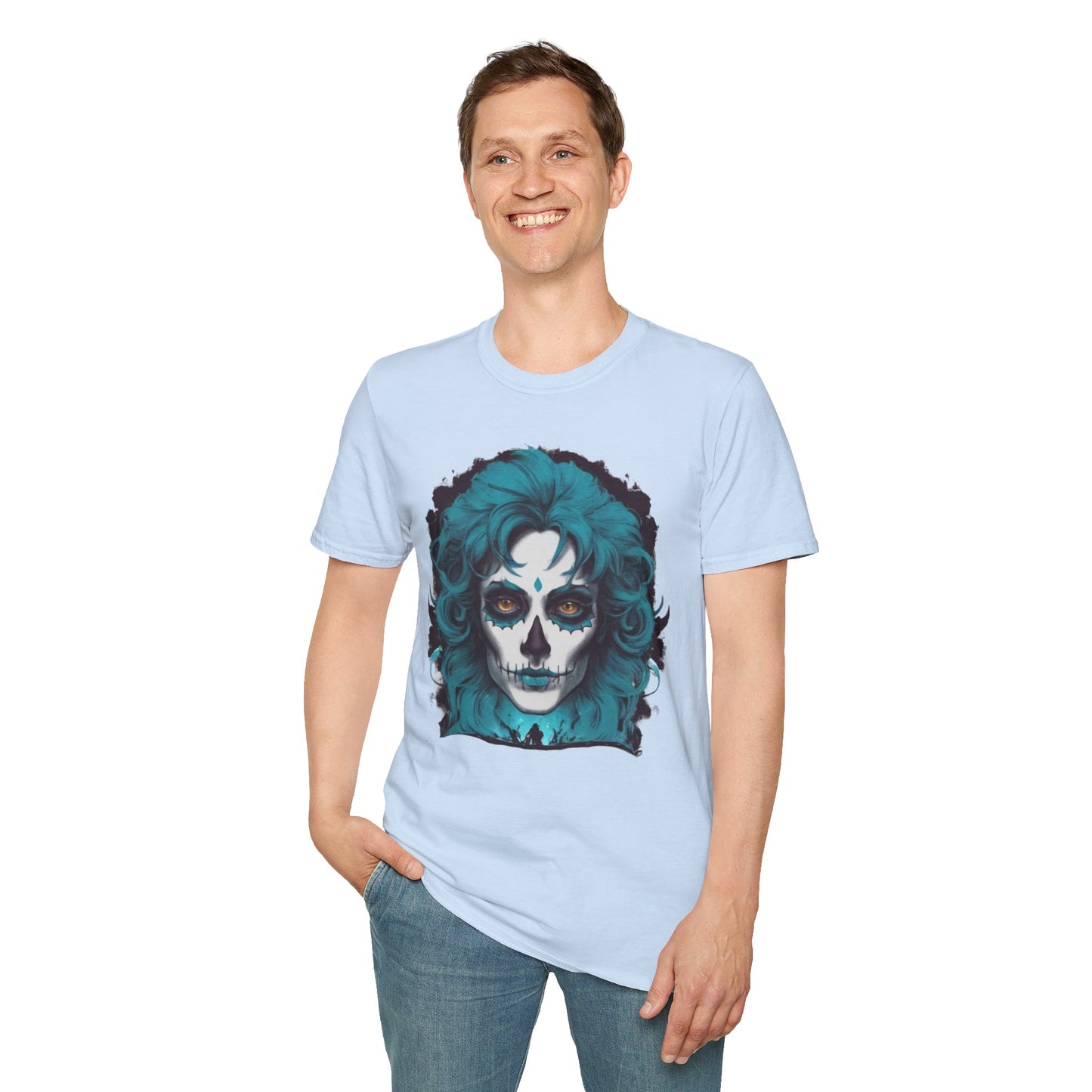 Day of the Dead Chic Skull Face Unisex Tee