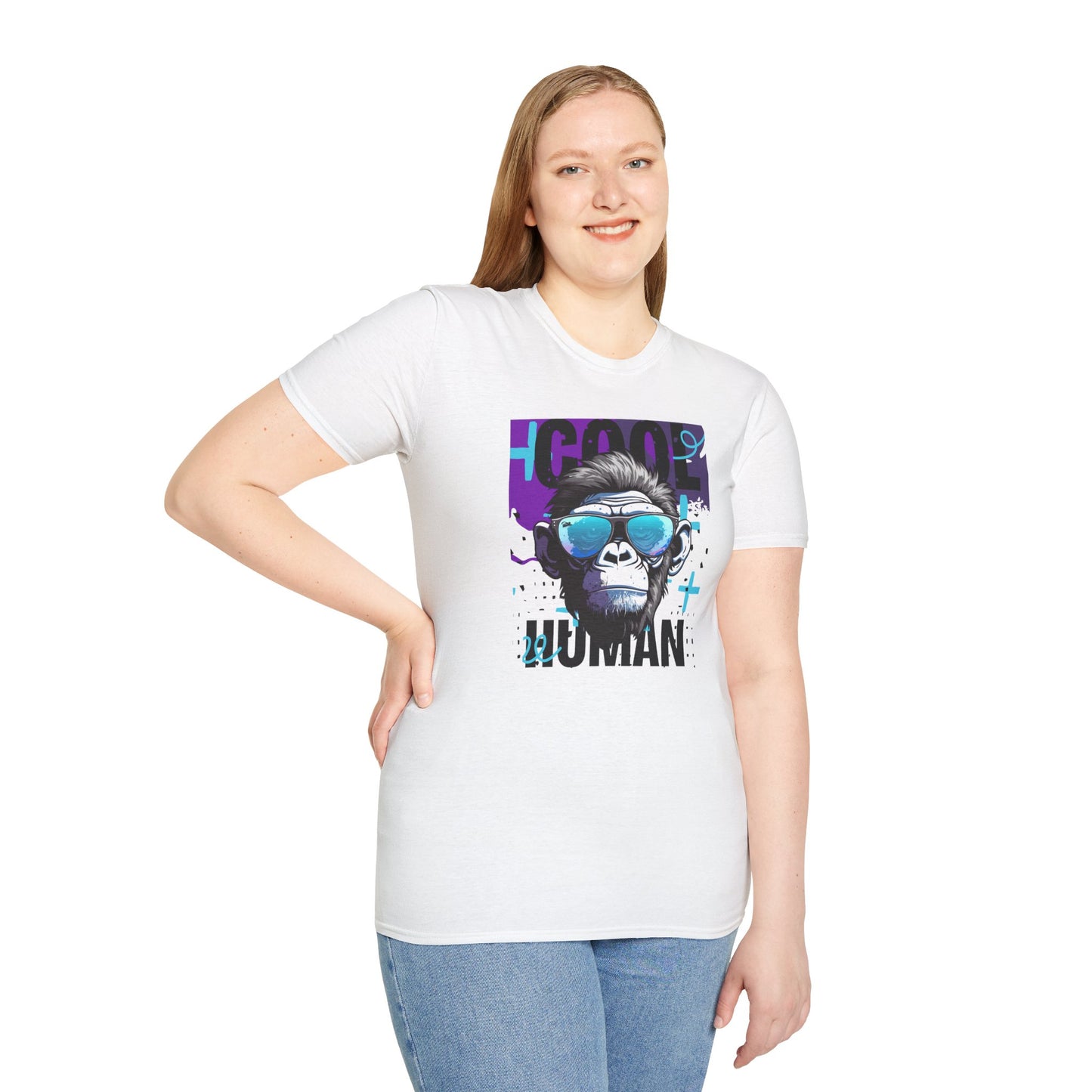 Cool Human Sassy Chimp in Shades Graphic Unisex T-Shirt