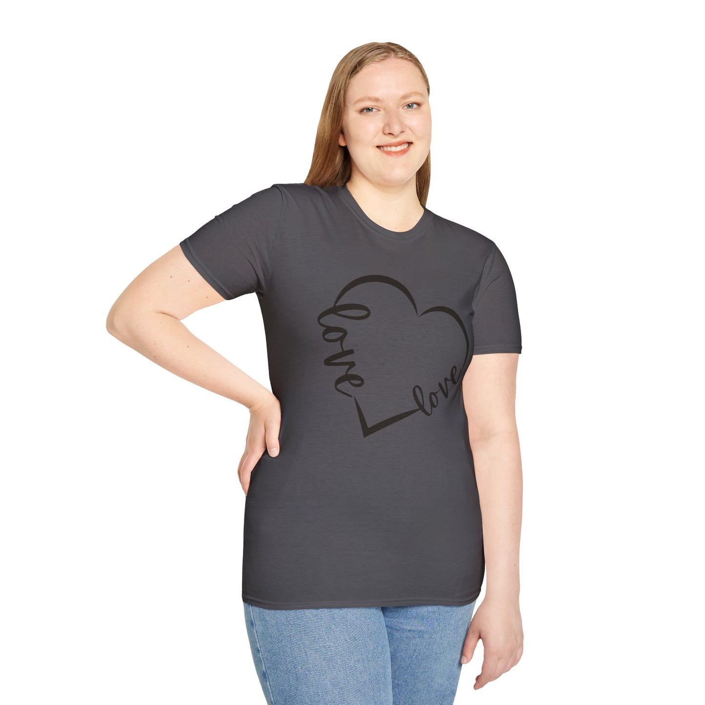 Love in Every Beat Heart Graphic Shirt