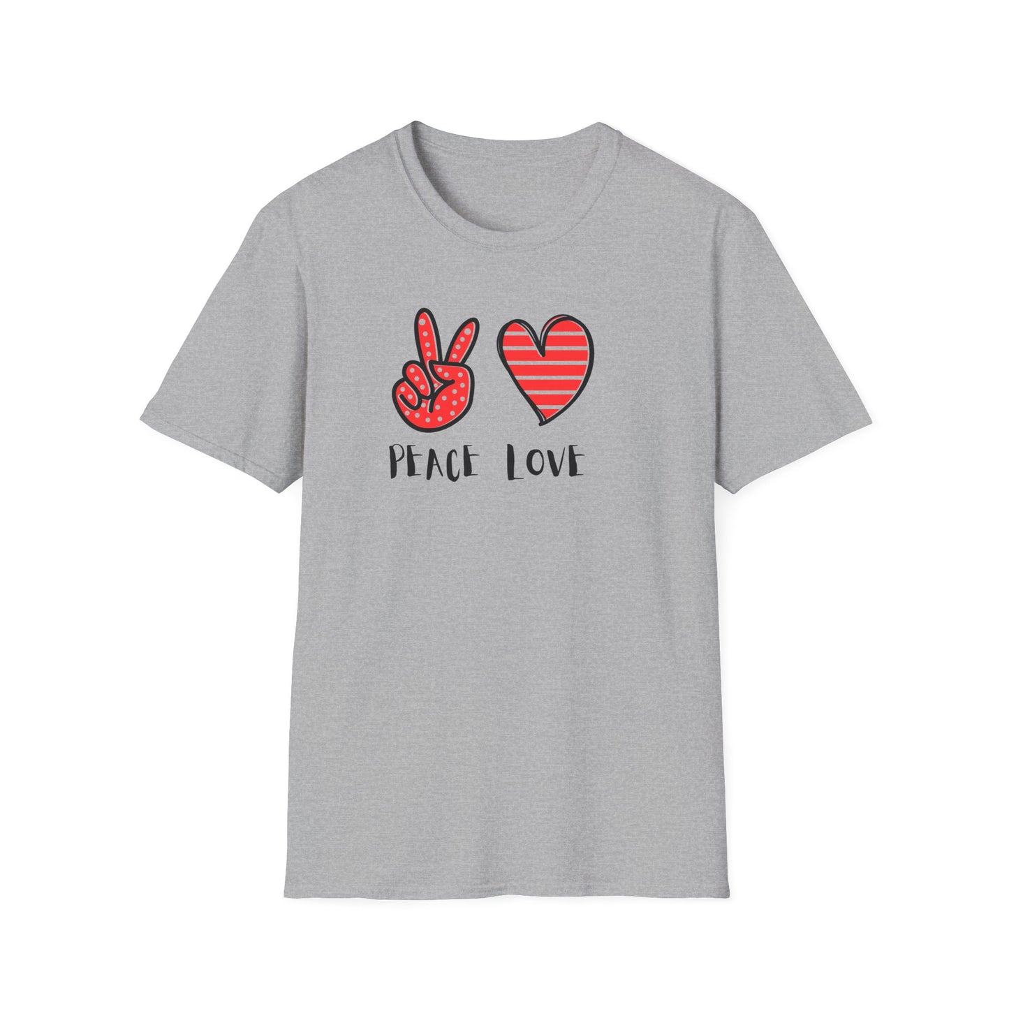 Peace and Love Graphic Unisex T-Shirt