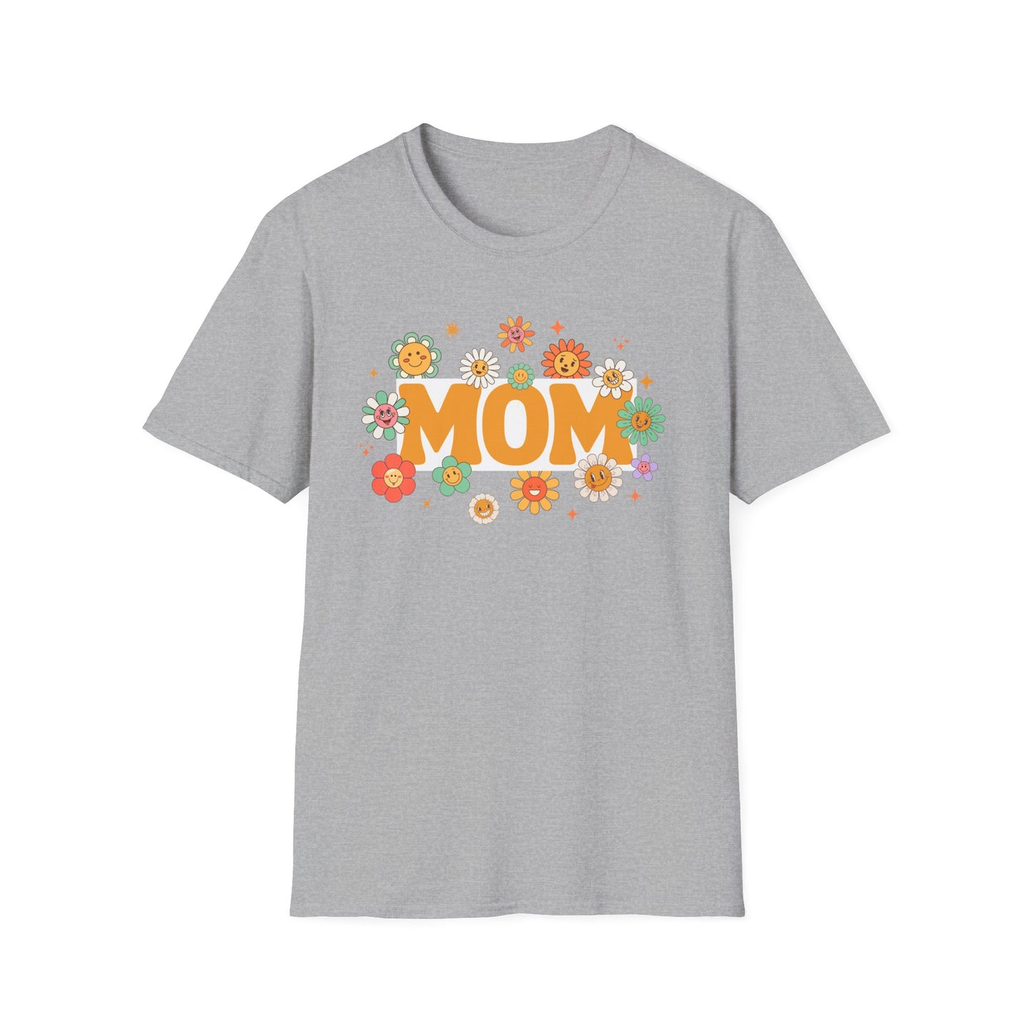 Flower Power Mom T-Shirt | Softstyle Tee for Mother's Day & Every Day
