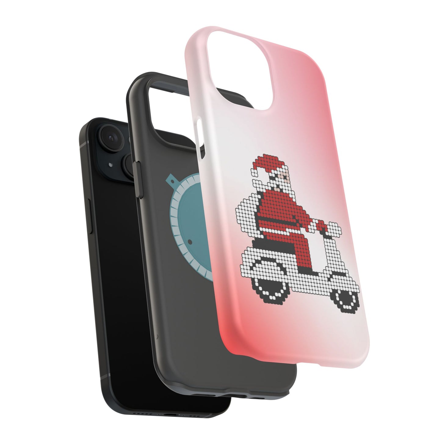 Sleighin' It: Santa's Motorcycle Journey Phone Case