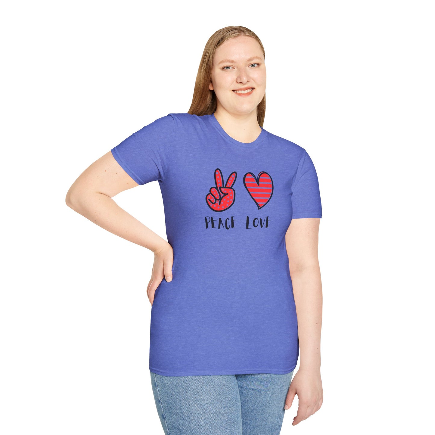 Peace and Love Graphic Unisex T-Shirt