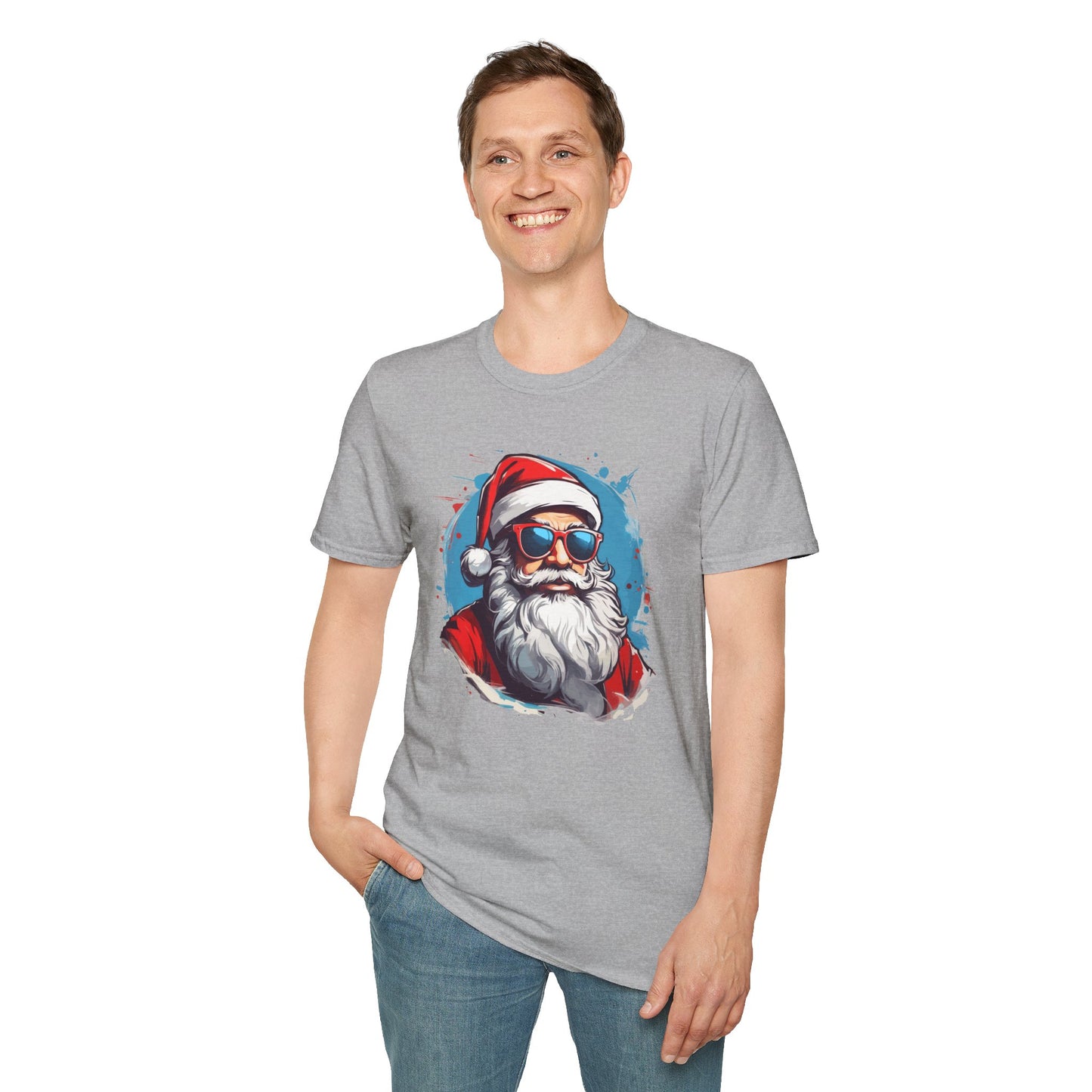 Cool Santa Sunglasses Graphic Unisex Tee