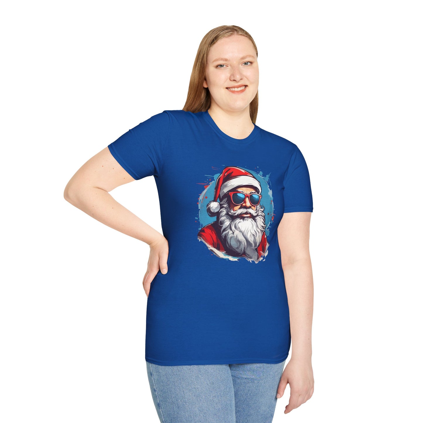 Cool Santa Sunglasses Graphic Unisex Tee