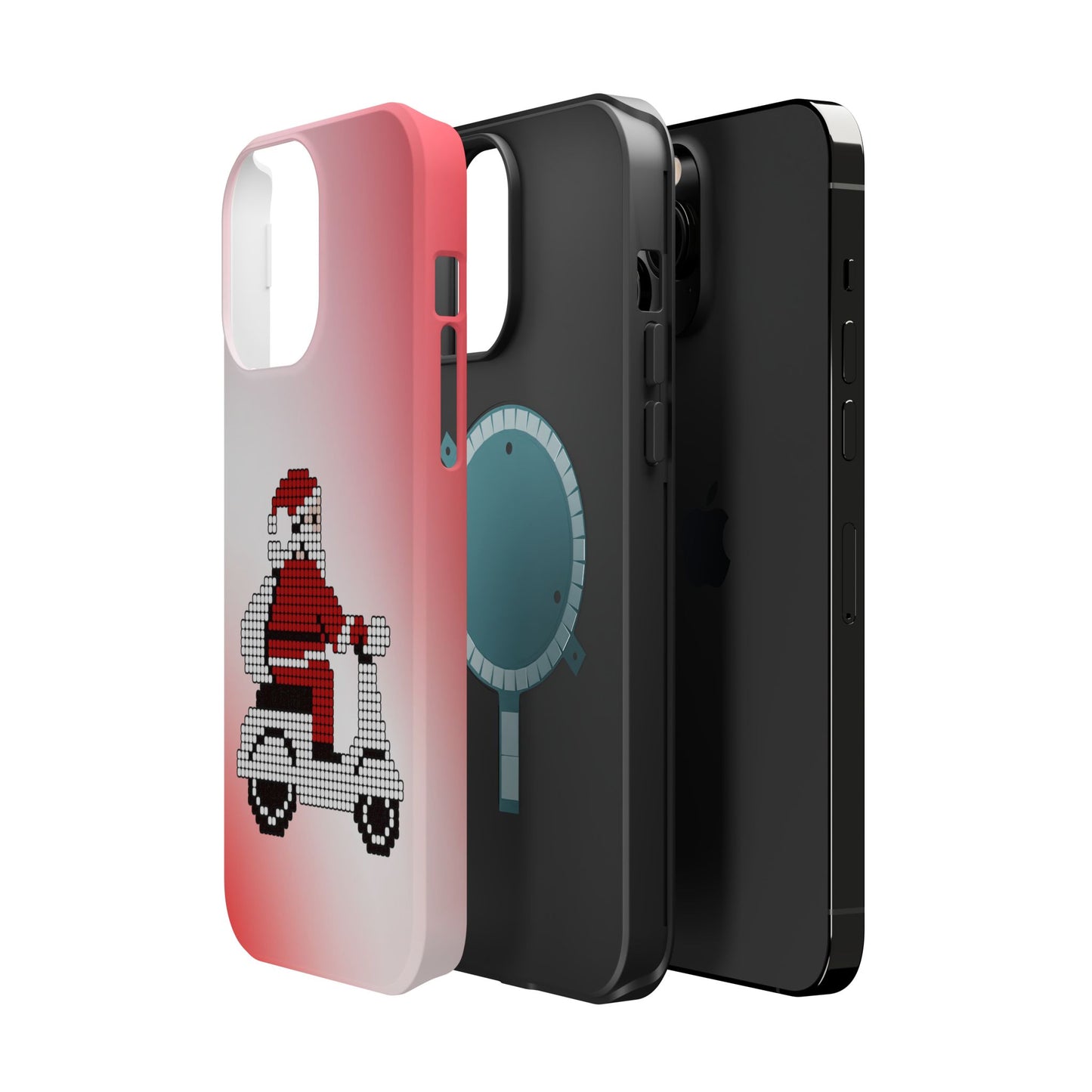 Sleighin' It: Santa's Motorcycle Journey Phone Case