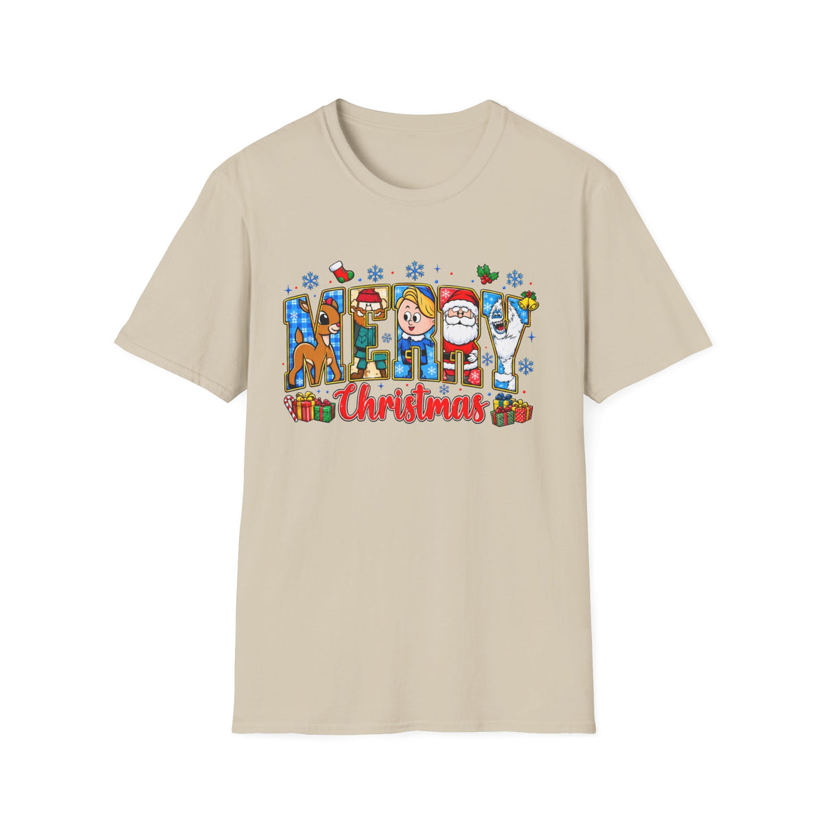 Merry Christmas Character Festive Holiday T-Shirt