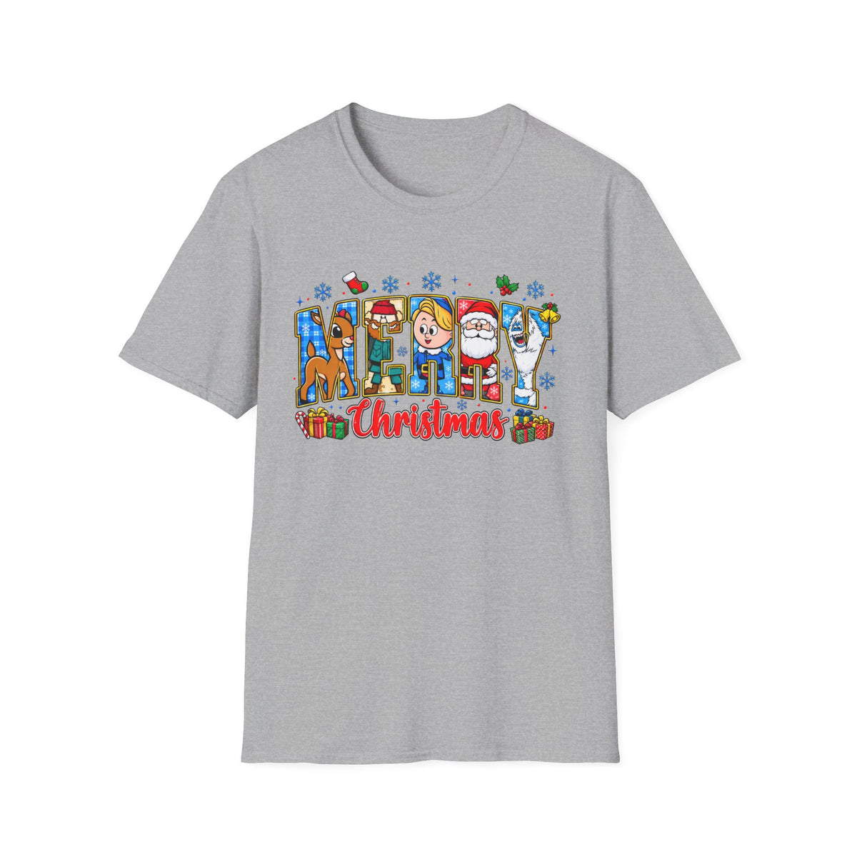 Merry Christmas Character Festive Holiday T-Shirt