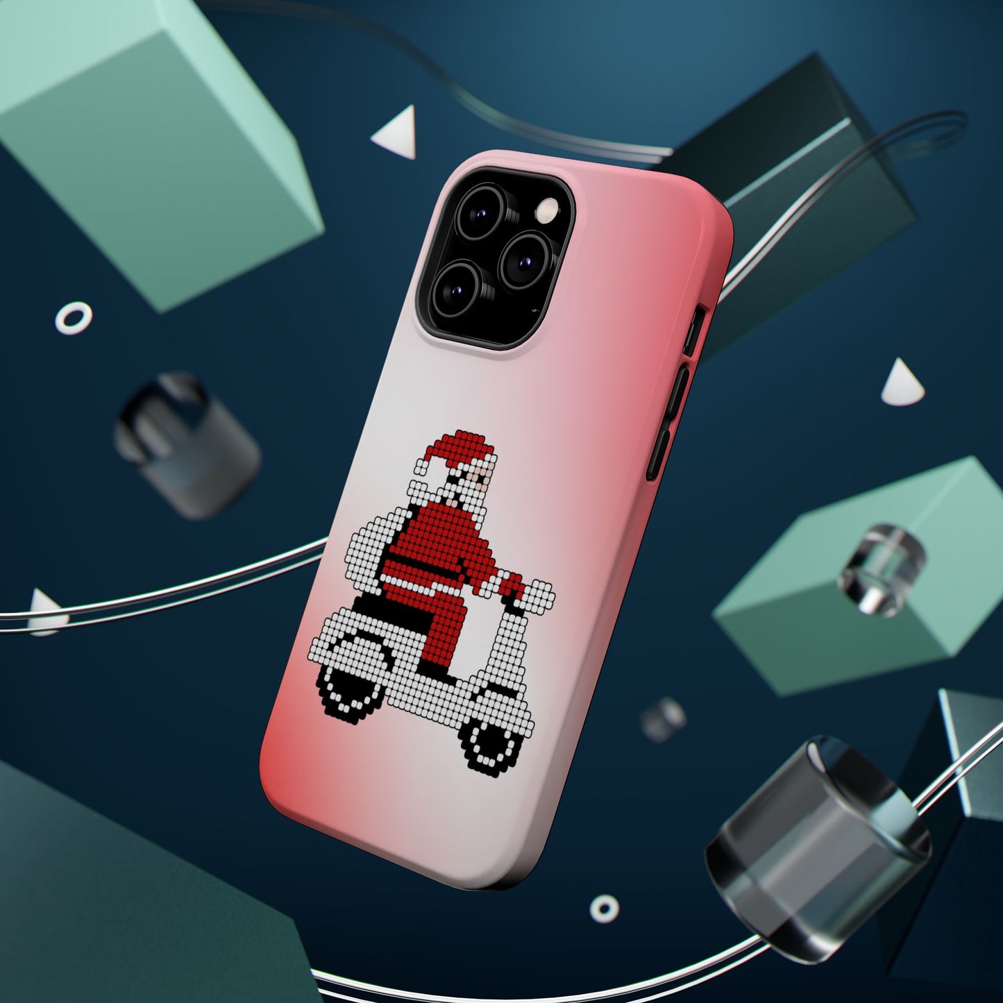 Sleighin' It: Santa's Motorcycle Journey Phone Case