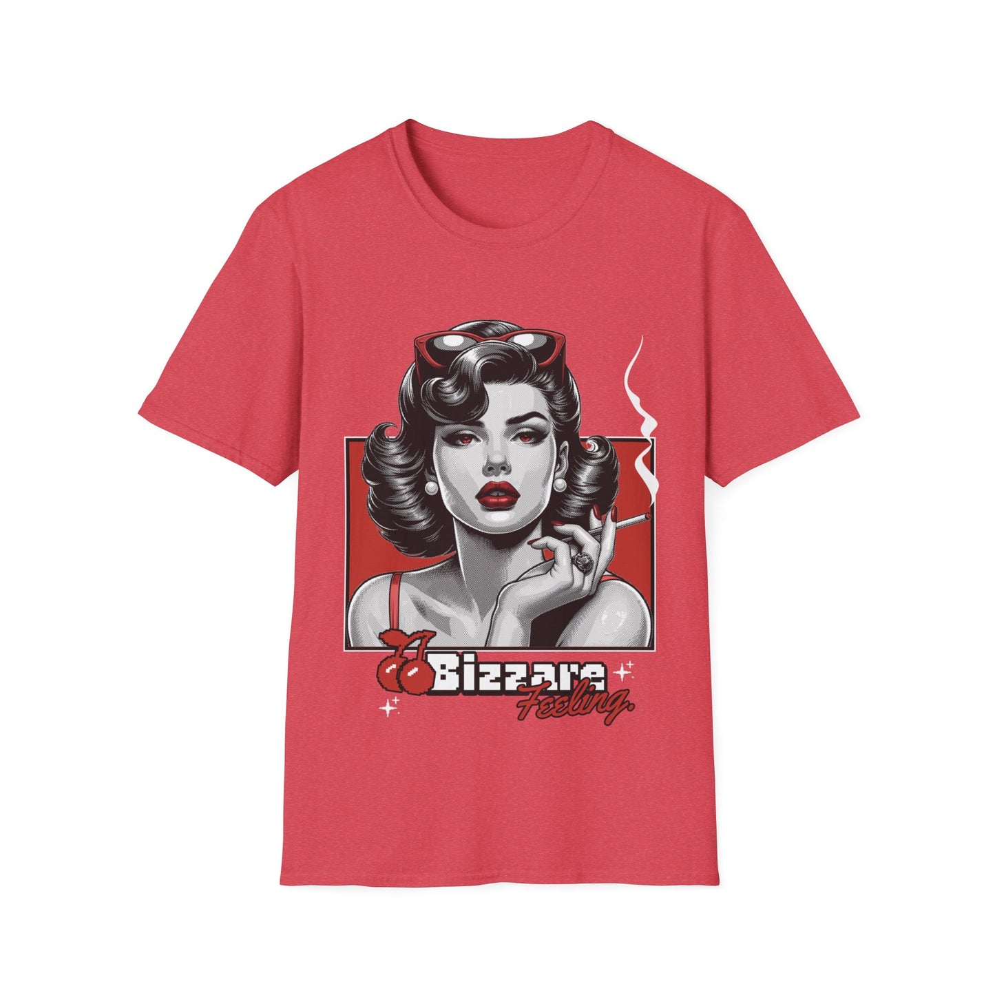 Retro Pin-Up Tee — "Bizarre Feeling" Graphic T-Shirt