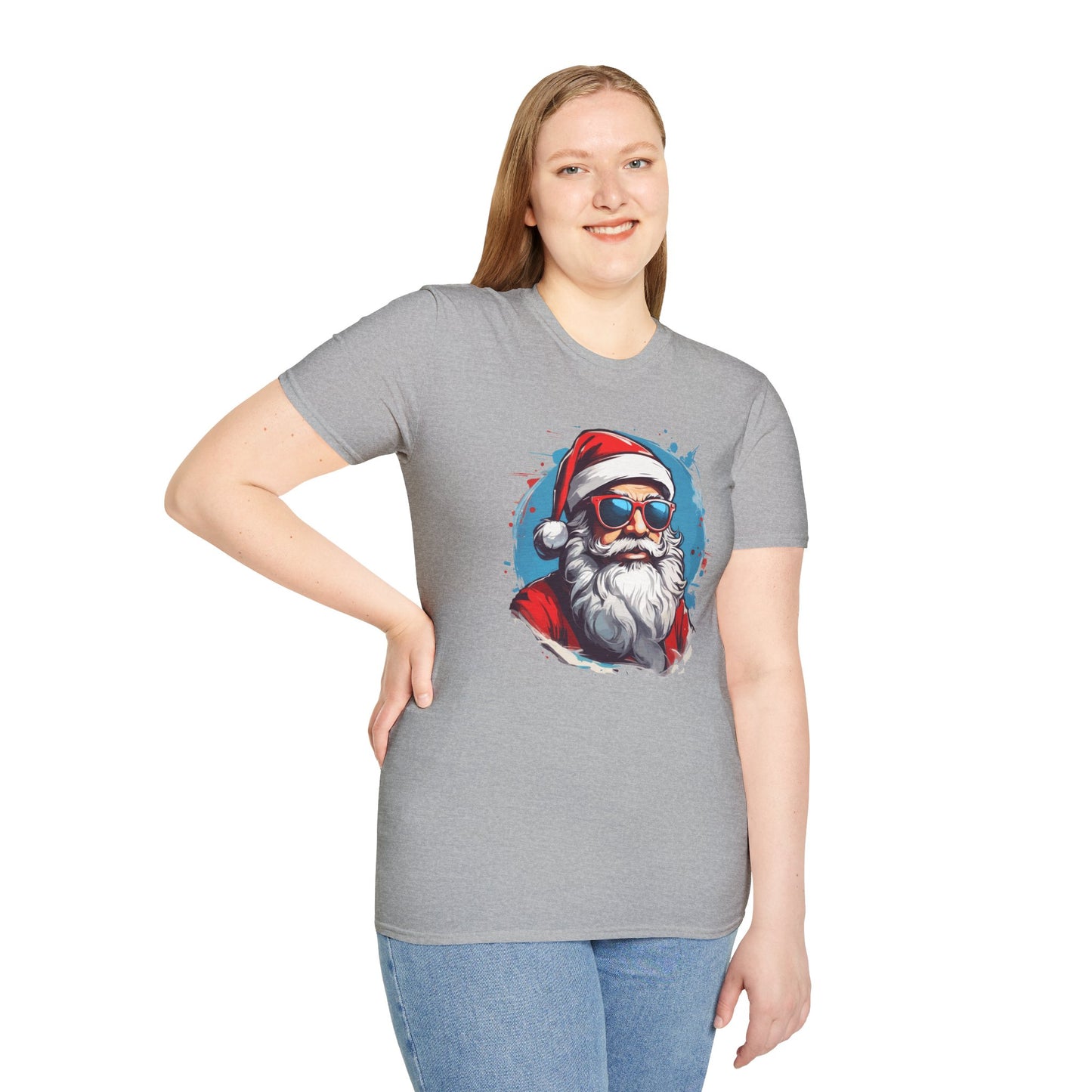 Cool Santa Sunglasses Graphic Unisex Tee