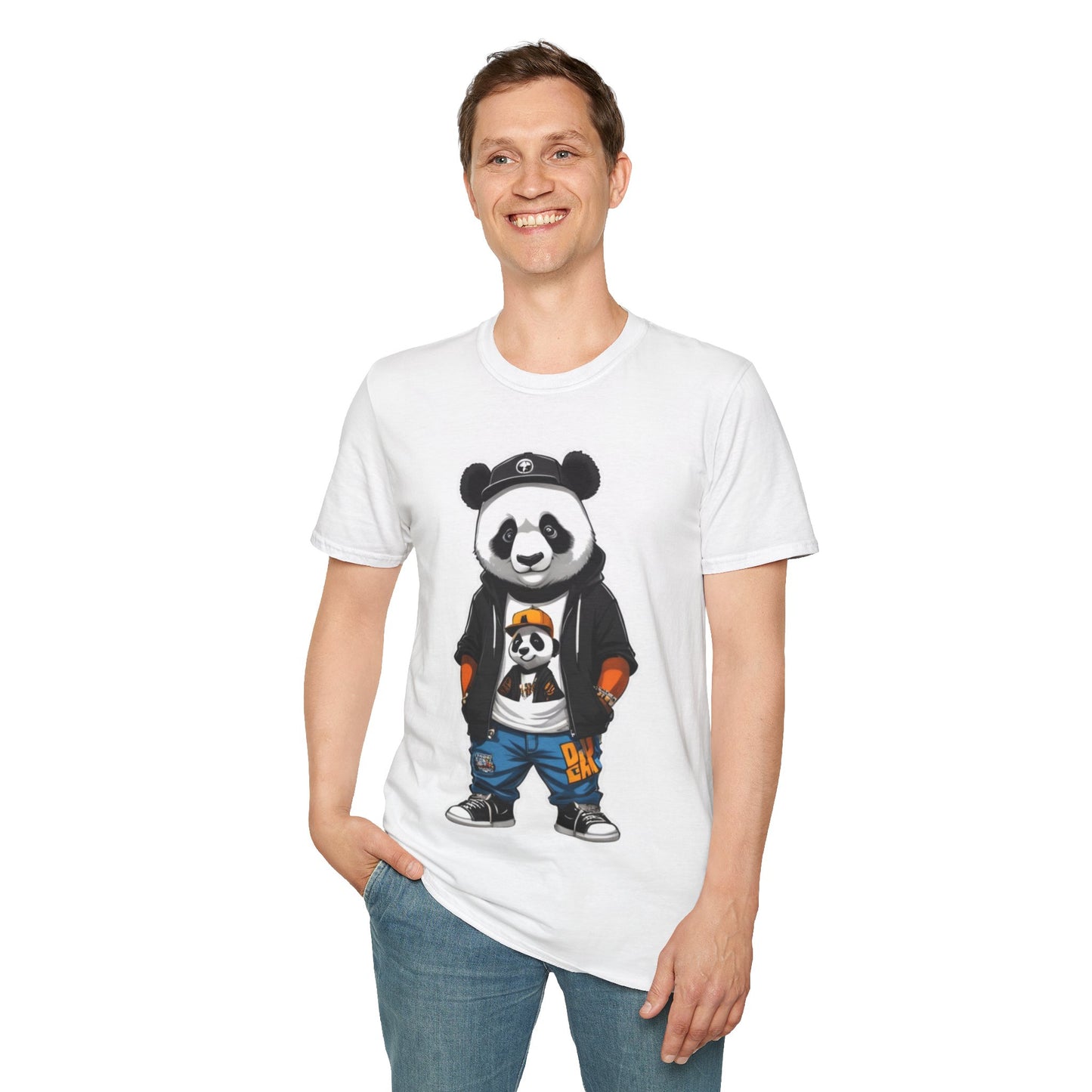 Panda Vibes Relaxed and Happy Unisex Tee