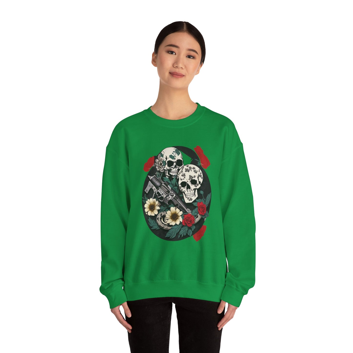 Skull Gun Roses Unisex Sweatshirt