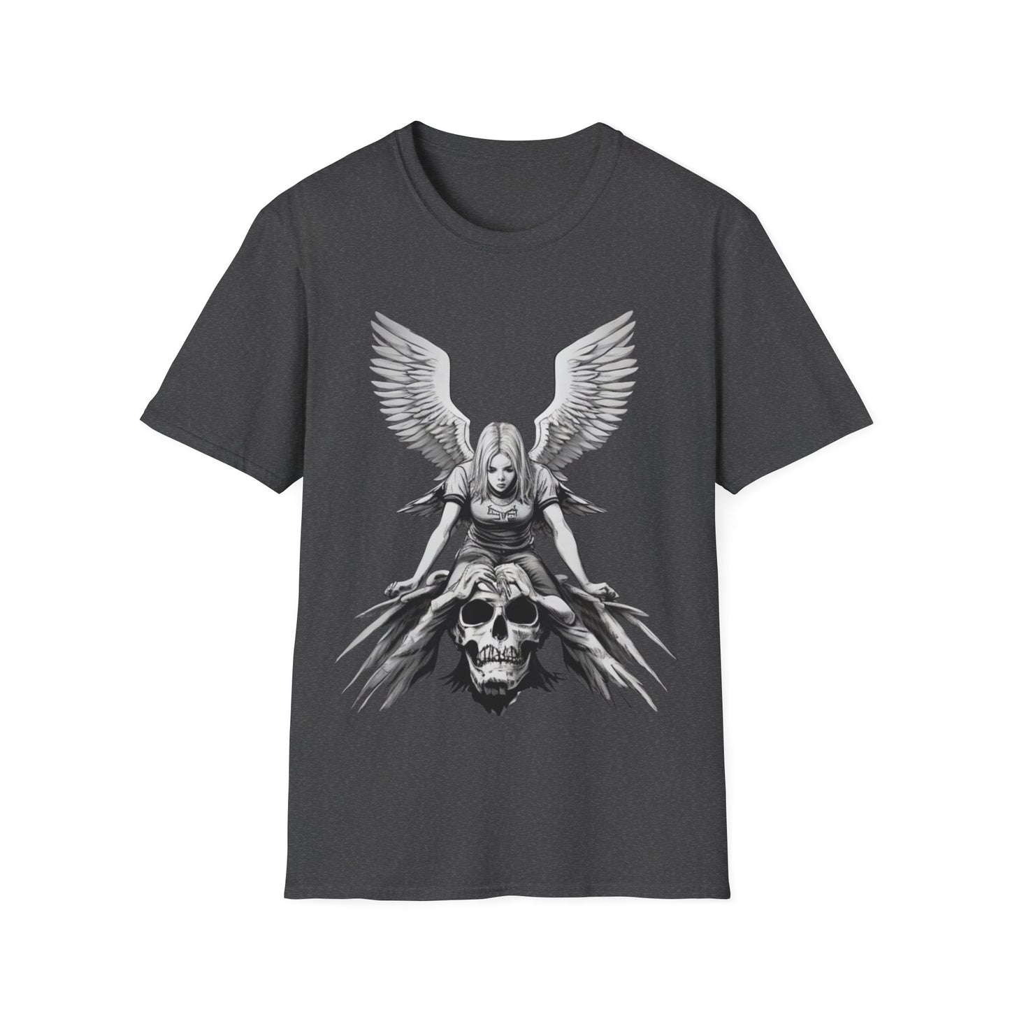 Angel & Demon Skull Graphic Unisex Tee