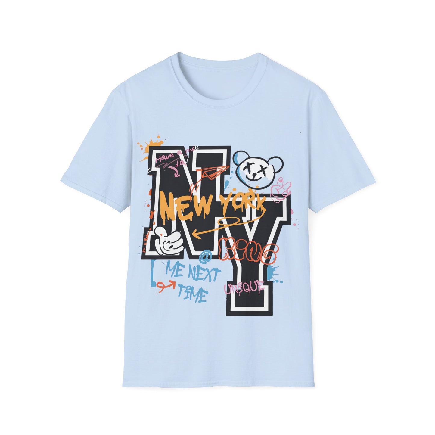 New York Graffiti NY Letter T-Shirt — Urban Street Art Tee