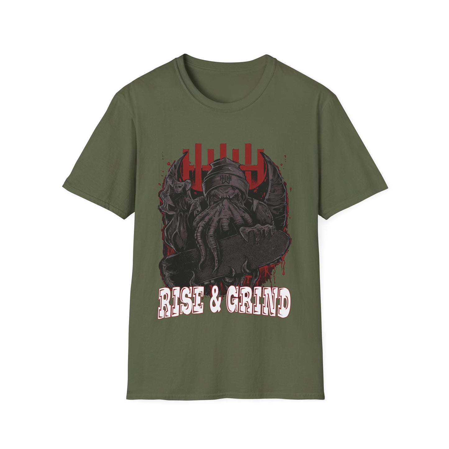 Rise & Grind Cthulhu Graphic T-Shirt