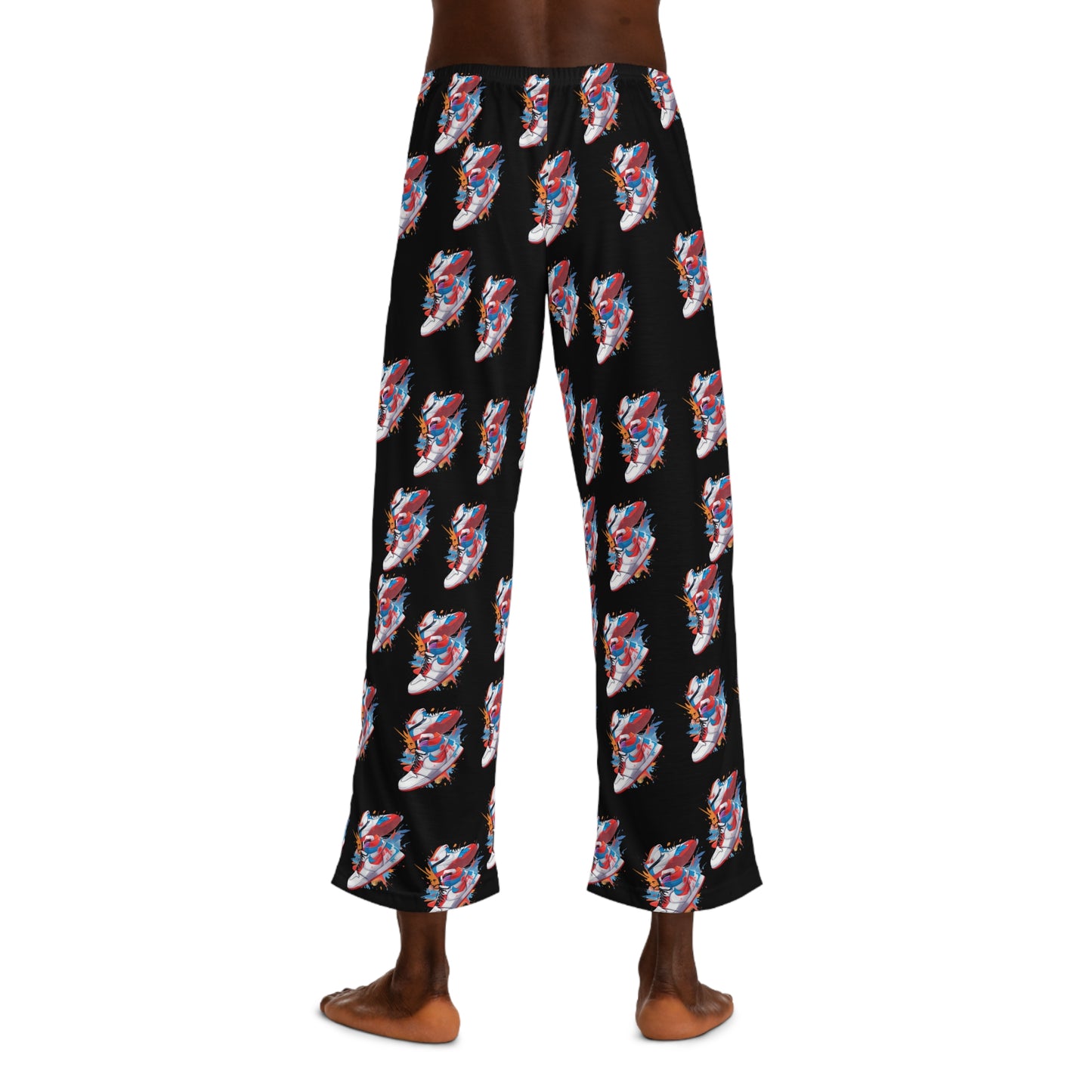 Cool Sneaker Head Print Pajama Pants