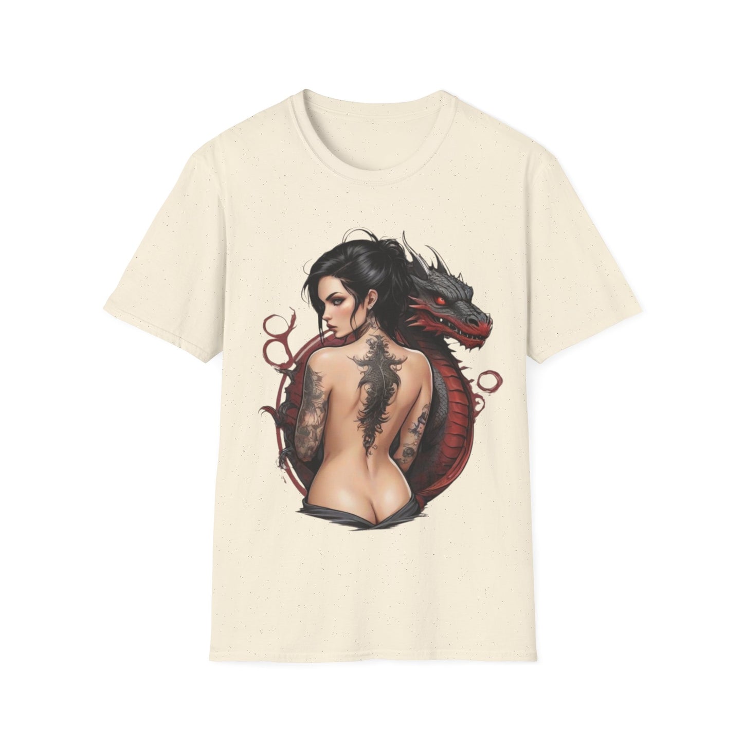 Mythical Bonds Dragon & Woman Unisex Tee