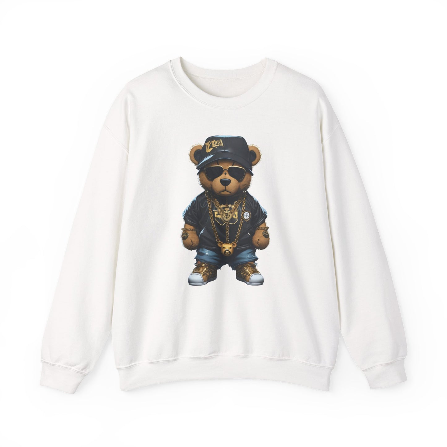 Blinged-Out Bear Graphic Sweatshirt