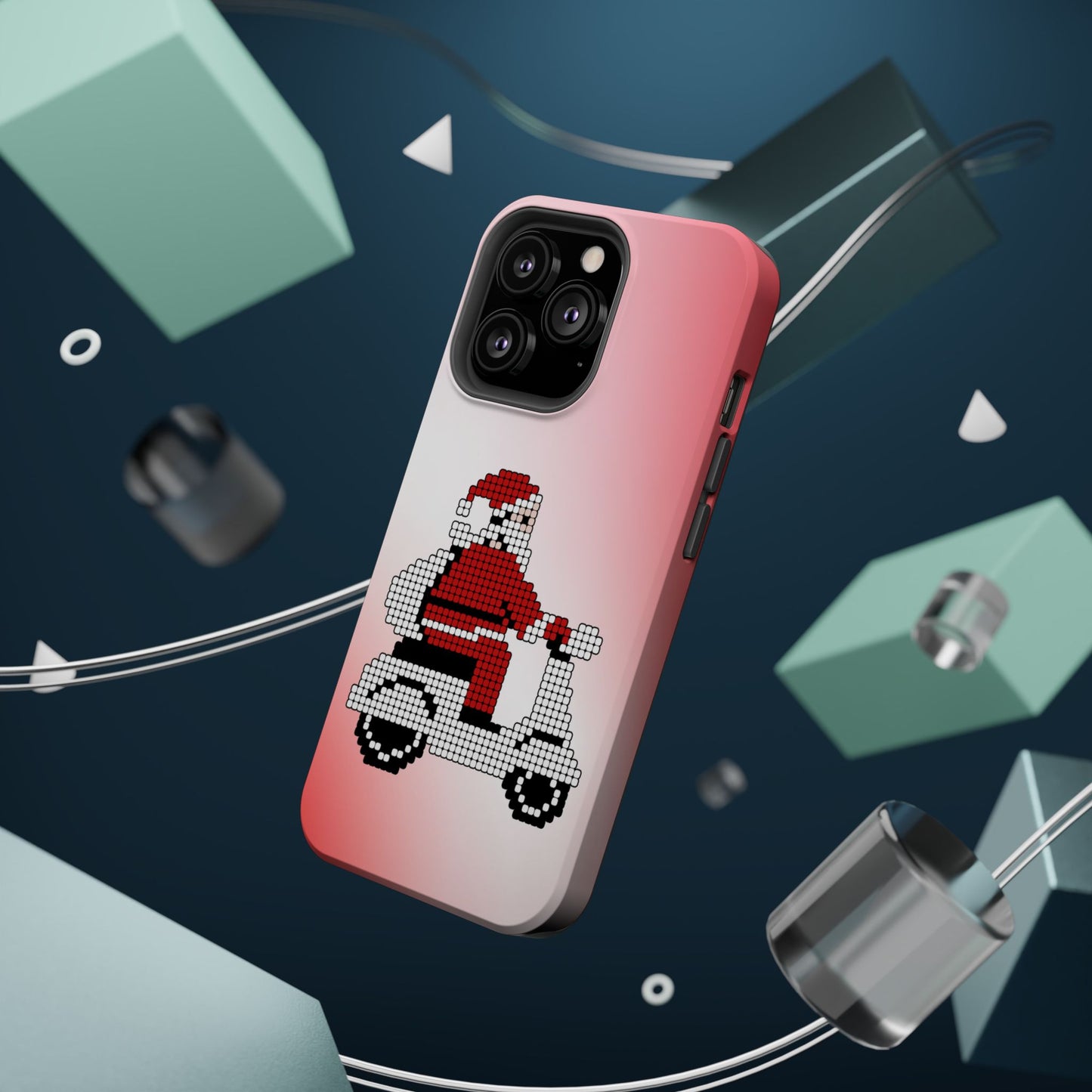 Sleighin' It: Santa's Motorcycle Journey Phone Case