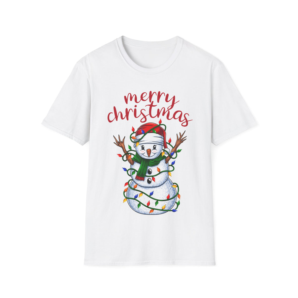 Merry Christmas Snowman Tee