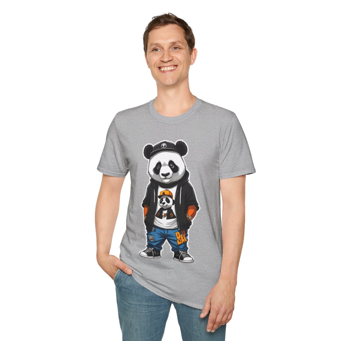 Panda Vibes Relaxed and Happy Unisex Tee